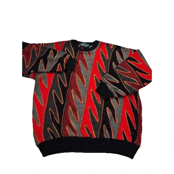 Tundra Canada Coogi Style Biggie-Style‎ Sweater Men's Size XL 90s Y2K